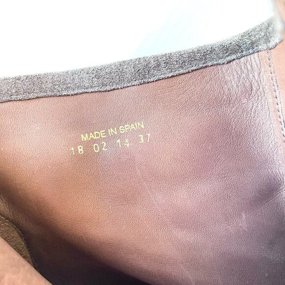 N.D.C.‎ Suede Ankle Boot Women’s 6.5/EU 37 Grey Western Boho Handmade Spain Fall - Picture 12 of 14